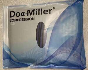 Doc Miller Open Toe Compression Sleeve 20-30mmHg Black Purple Gray X-Large
